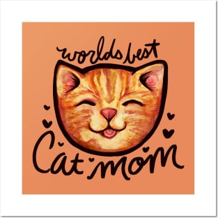 World's Best Cat Mom Posters and Art